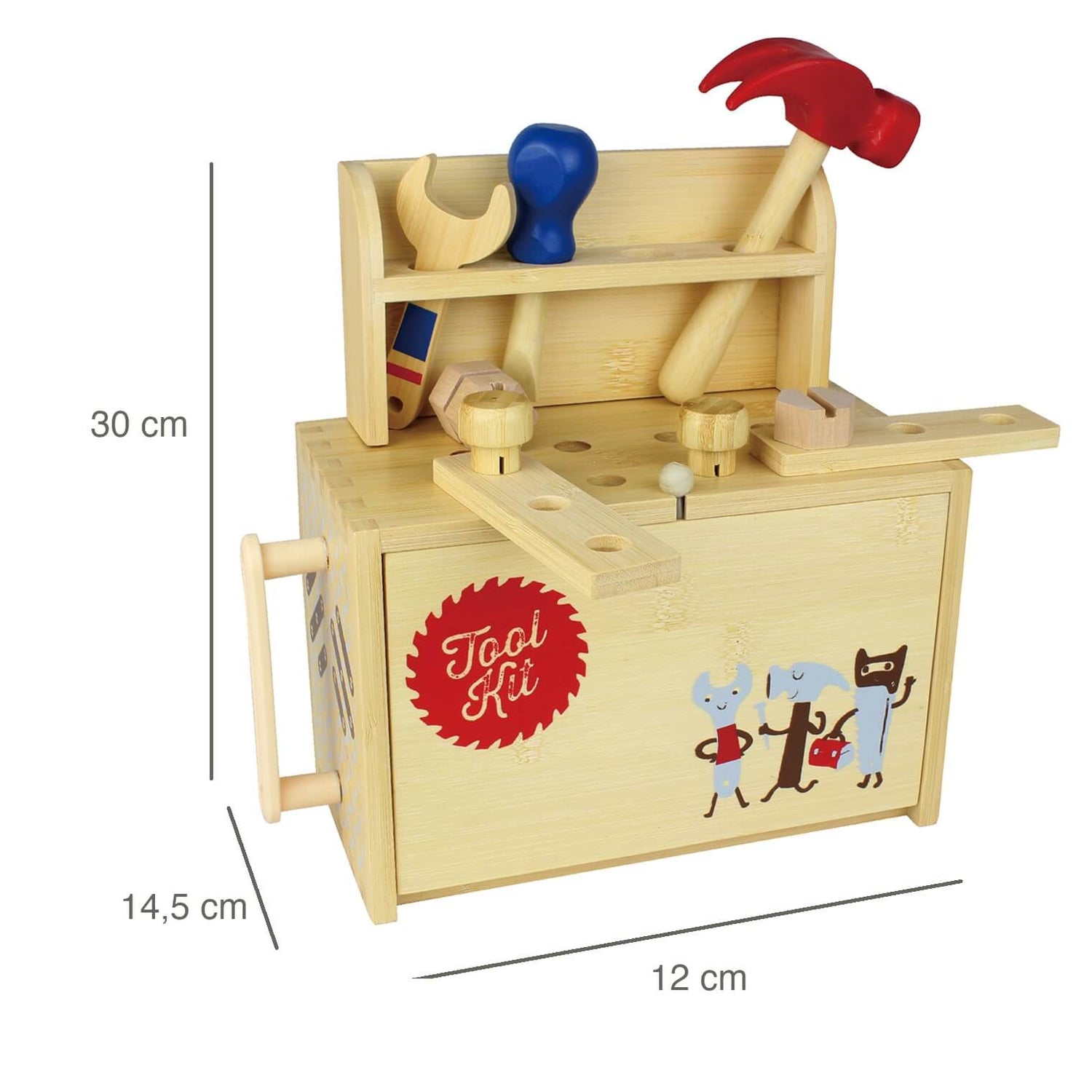 umweltfreundliche Spielbox aus Holz